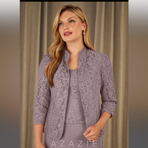 AZAZIE CORNISH MOTHER OF THE BRIDE DRESS WITH JACKET - Picture 3 of 6